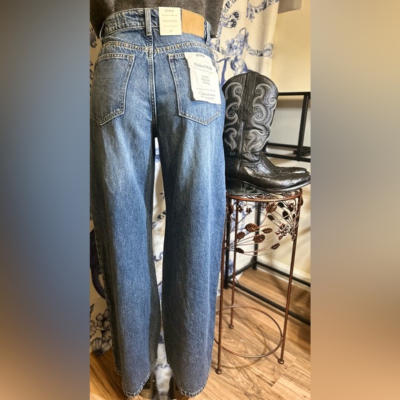*SALE*Cotton:On-Mid Rise, Relaxed Wide Leg w Silver Rivets on Sides/NWT’s - Picture 2 of 13